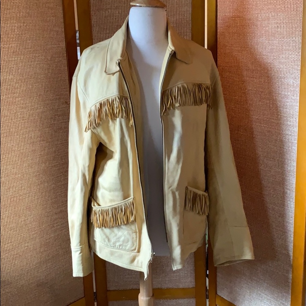 Ian Thomas Vintage Fringe Leather Jacket